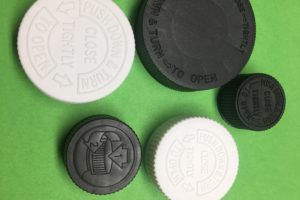 Black and White Bottle Caps