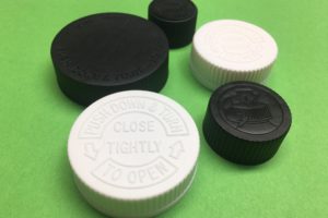 Black and White Bottle Caps