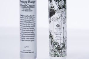 hand cream product bottles